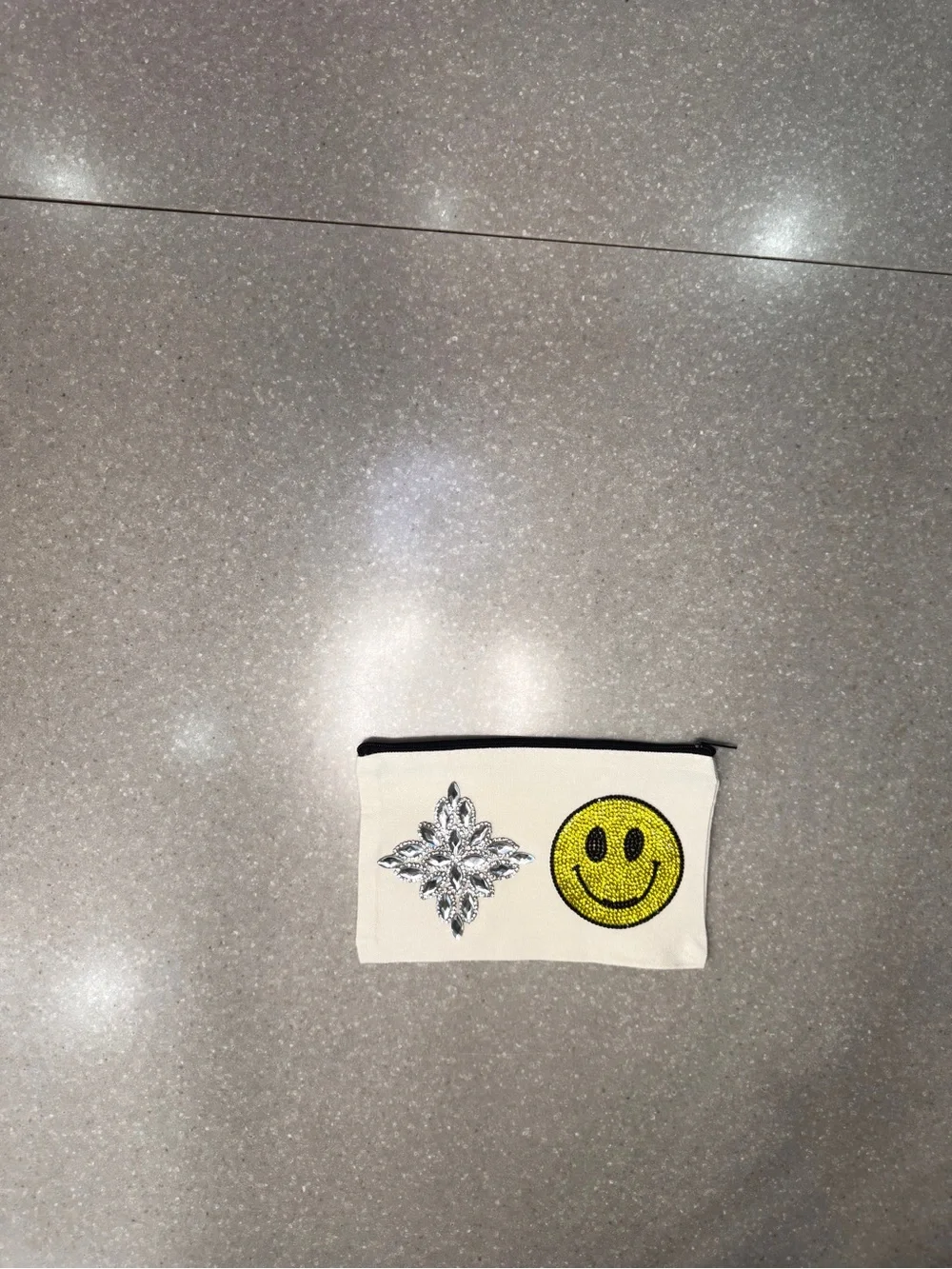 Cosmetic bag with Smiley Face